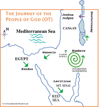Journey out of Egypt - Exodus map