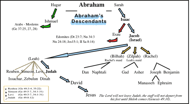 Abraham's Descendants Chart