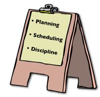 Planning, Schedule, Disciplines