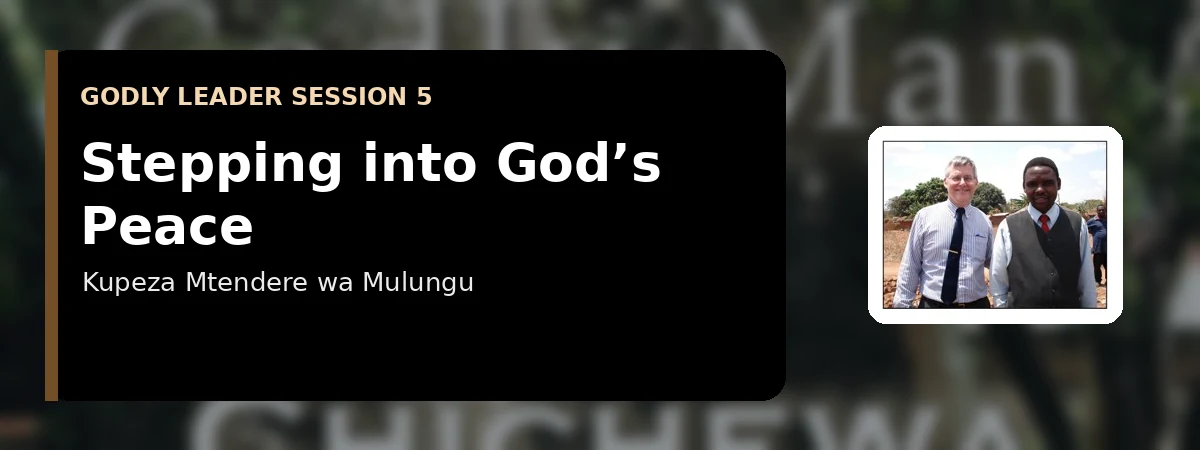 Kulowa mu Mtendere wa Mulungu