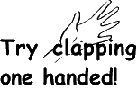 Clapping one-handed