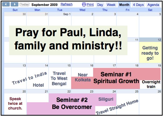 pray calendar