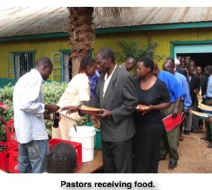pastors receive food