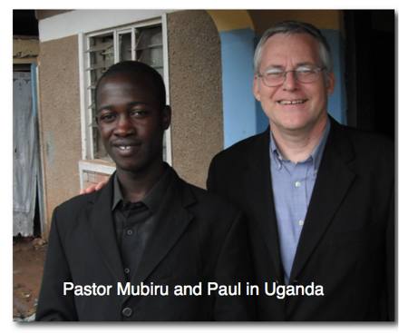 Pastor Mubiru and myself