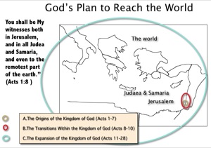 God's expansive kingdom plans - map