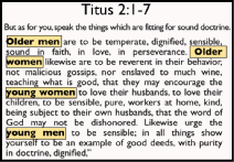 Titus 2:1-7 Four groups