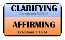Clarifying and Affirming our identity in Christ