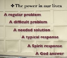 God's power experienced in our lives - the process of learning