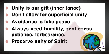 Unity is our gift - our inheritance.