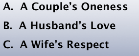Three Aspects to a great marriage