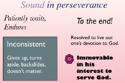 in perseverance, endures Titus 2:2