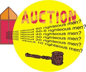 Auction: looking for righteous men.