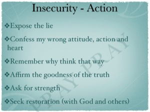 action steps to insecurity