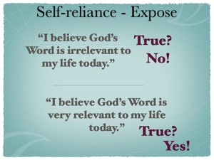 exposing lies of self-reliance