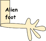 Alien foot