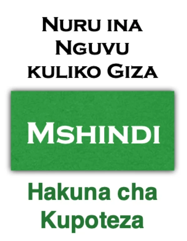Mshindi: nuru ina nguvu kuliko giza.