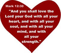 Mark 12:30 heart shaped love